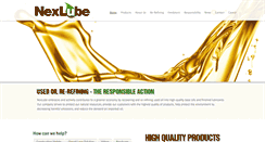 Desktop Screenshot of nexlube.com